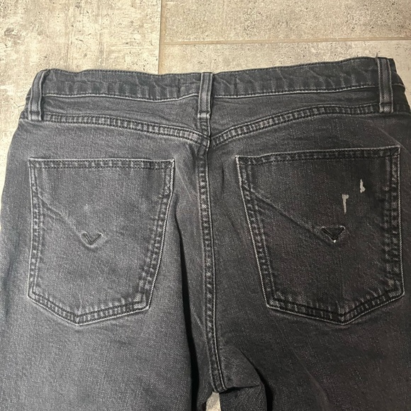 Hudson Remi Straight Cropped Jeans with raw distressed hems SZ 29 - Picture 8 of 8